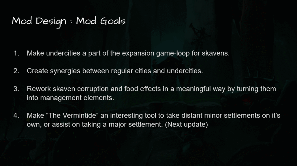 Skavendom - Objectifs