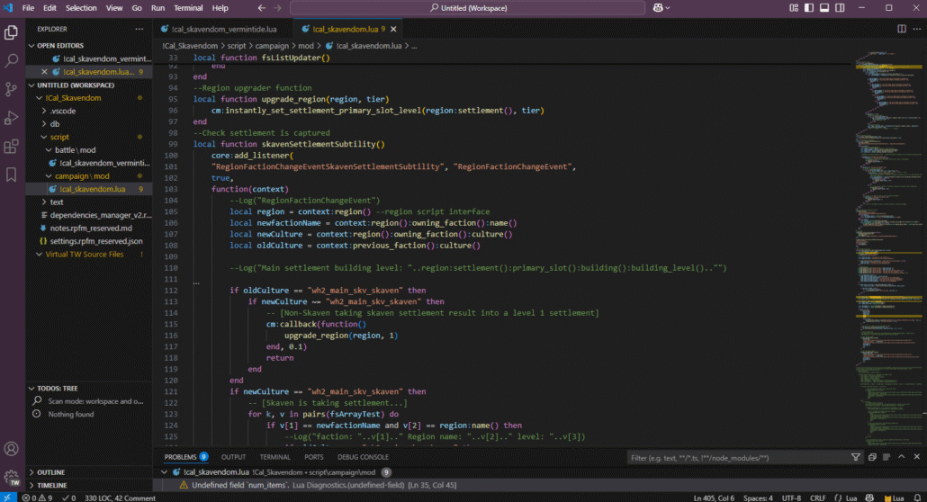 Skavendom - Visual Studio Code